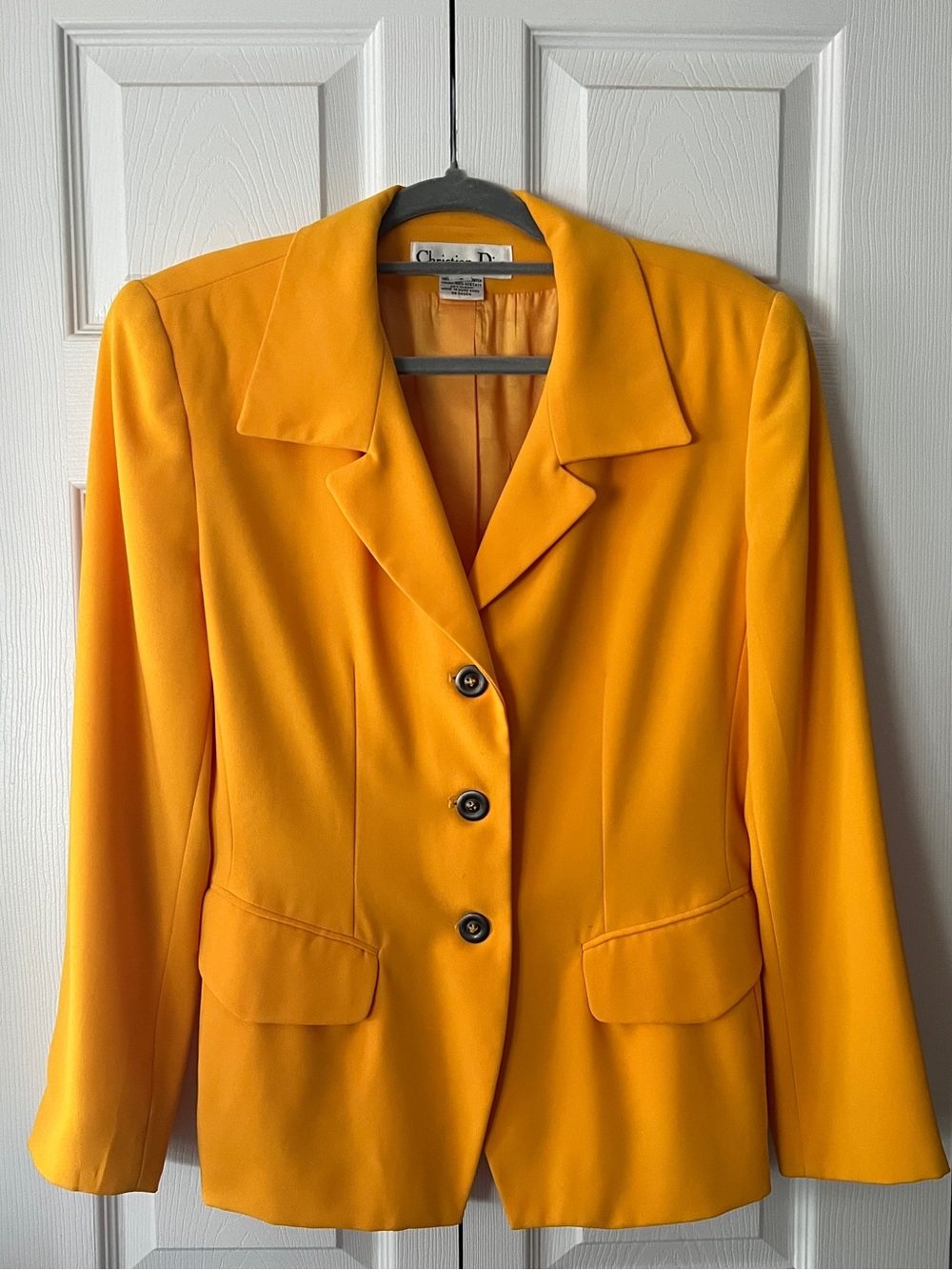 Dior Bright Yellow Tailored Blazer